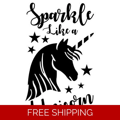 Sparkle like a Unicorn Die Cut Vinyl Decal sticker Sparkle like a Unicorn Die Cut Vinyl Decal sticker